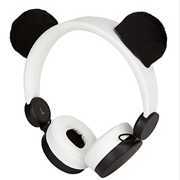 Panda & Rabbit Ativa Kids On-Ear Wired Animal Headphones With On-Cord Microphone - Picture 1 of 4
